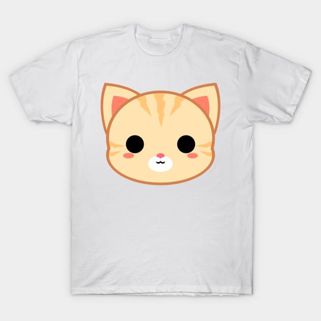 Cute Cream Tabby Cat T-Shirt by alien3287